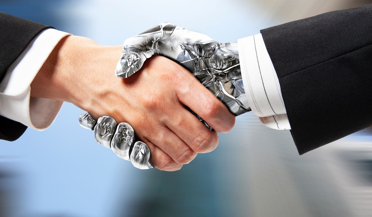 ai vs human group of people watching social media content